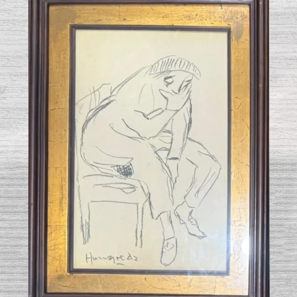 BOCETO DE VICTOR HUMAREDA: ARLEQUIN PENSATIVO