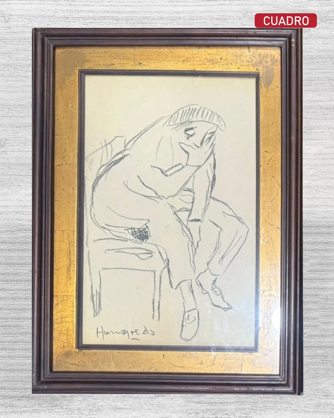 BOCETO DE VICTOR HUMAREDA: ARLEQUIN PENSATIVO