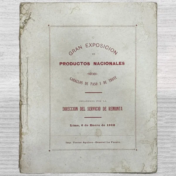 GRAN EXPOSICIÓN DE PRODUCTOS NACIONALES – CABALLOS DE PASO Y DE TROTE