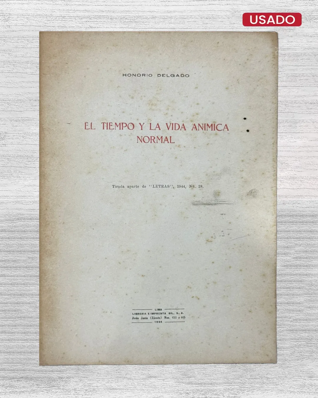 EL TIEMPO Y LA ANÍMICA NORMAL