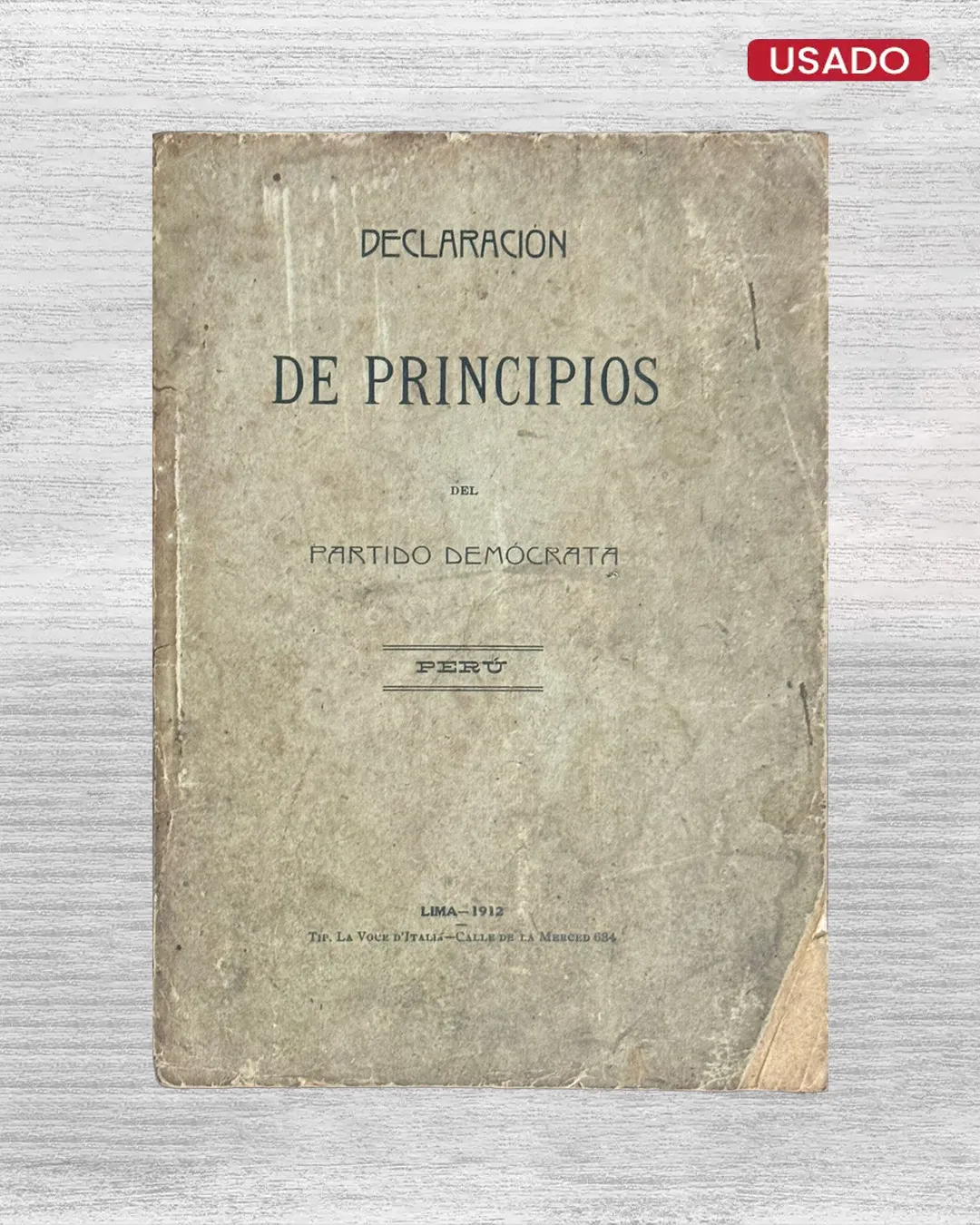 DECLARACION DE PRINCIPIOS DE PARTIDO DEMOCRATA