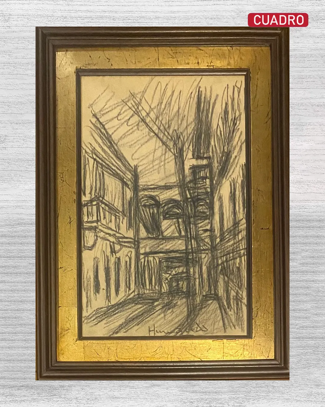 BOCETO DE VICTOR HUMAREDA: ARQUITECTURA CON BALCONES