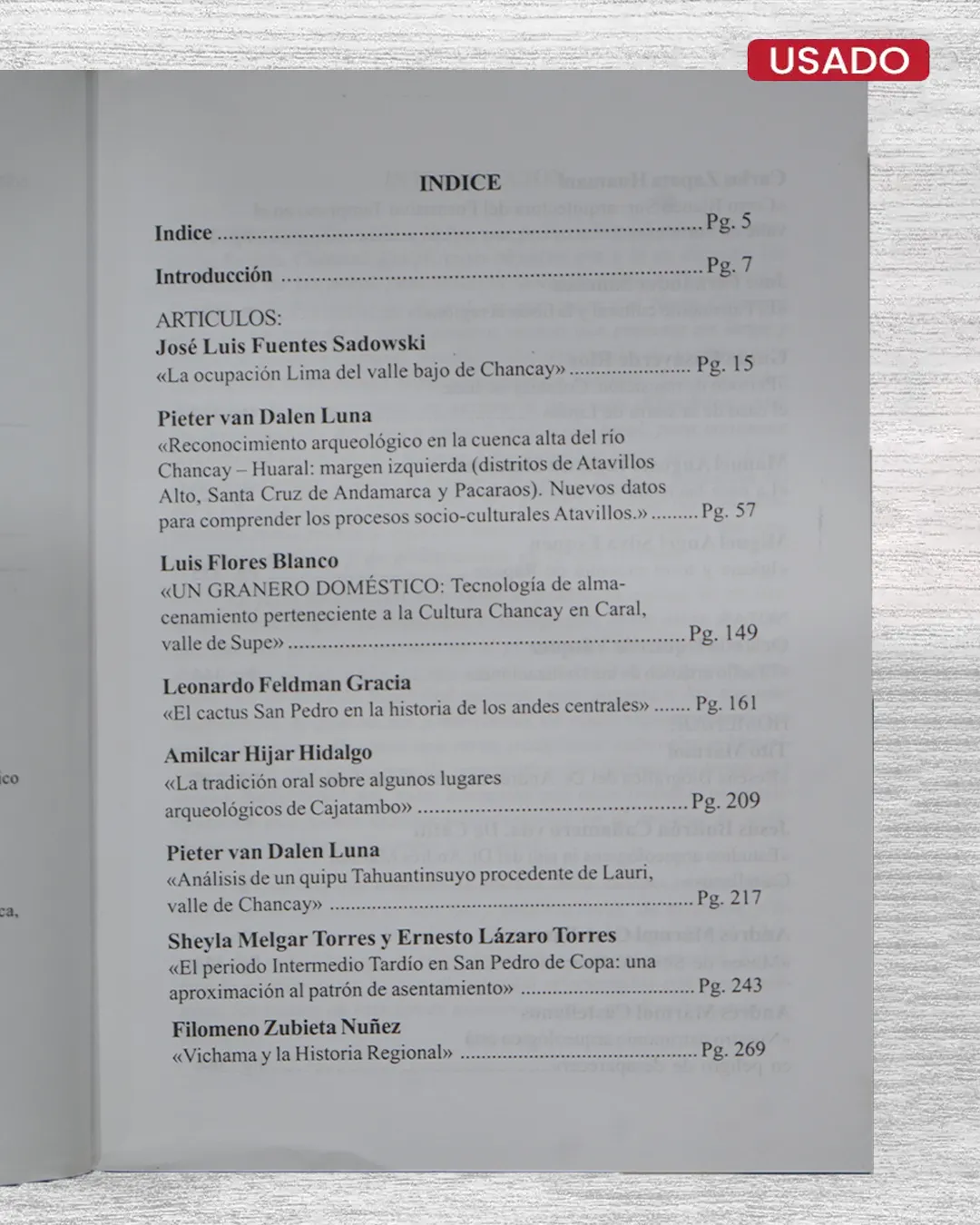 KULLPI: 'INVESTIGACIONES CULTURALES EN LA PROVINCIA DE HUARAL Y EL NORTE CHICO – ALO 3 / N°3 (2007)' - Imagen 2