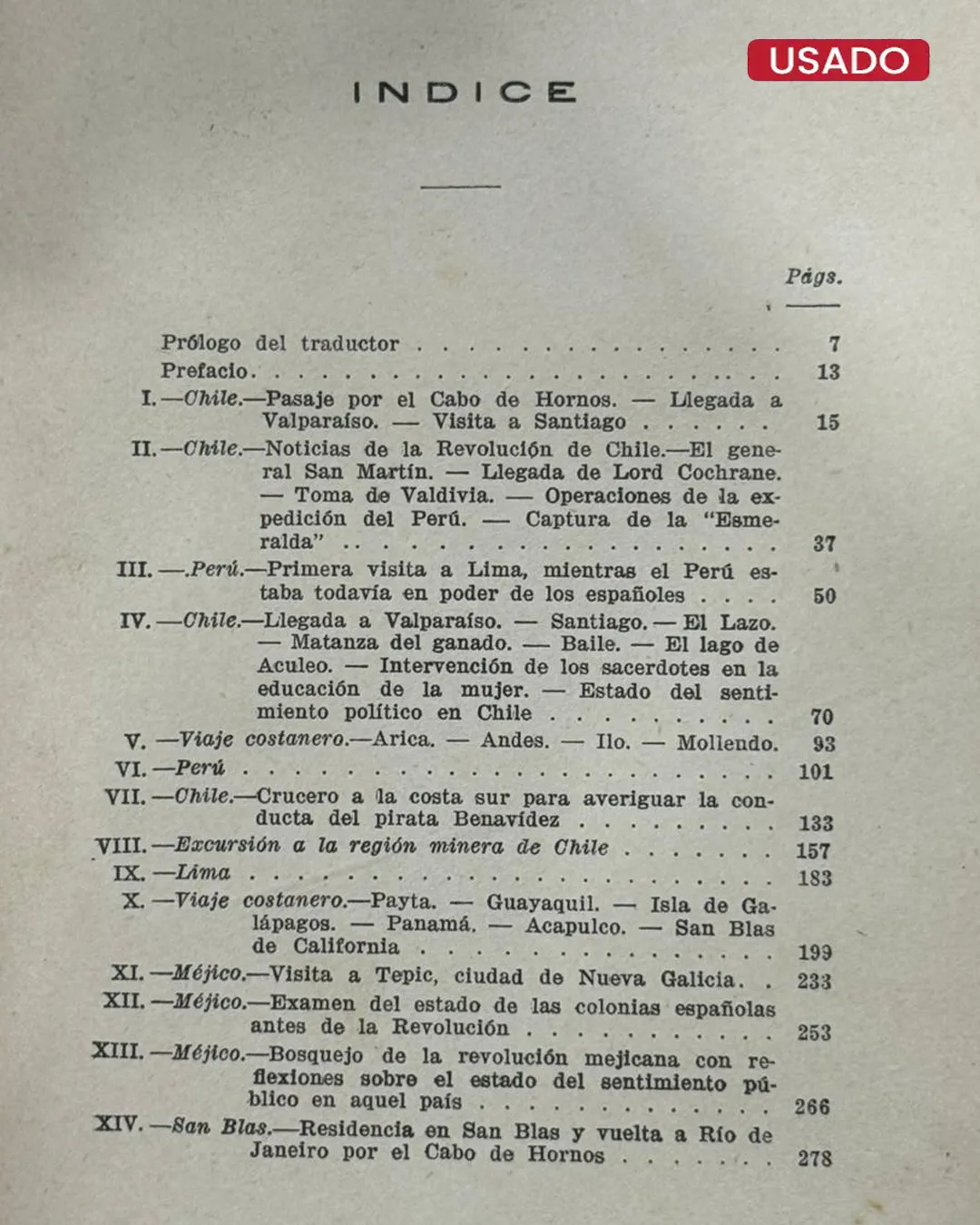 "EL GENERAL SAN MARTÍN EN EL PERÚ: EXTRACTOS DEL DIARIO ESCRITO EN LAS COSTAS DE CHILE, PERÚ Y MÉJICO EN LOS AÑOS 1820, 1821 Y 1822" - Imagen 3