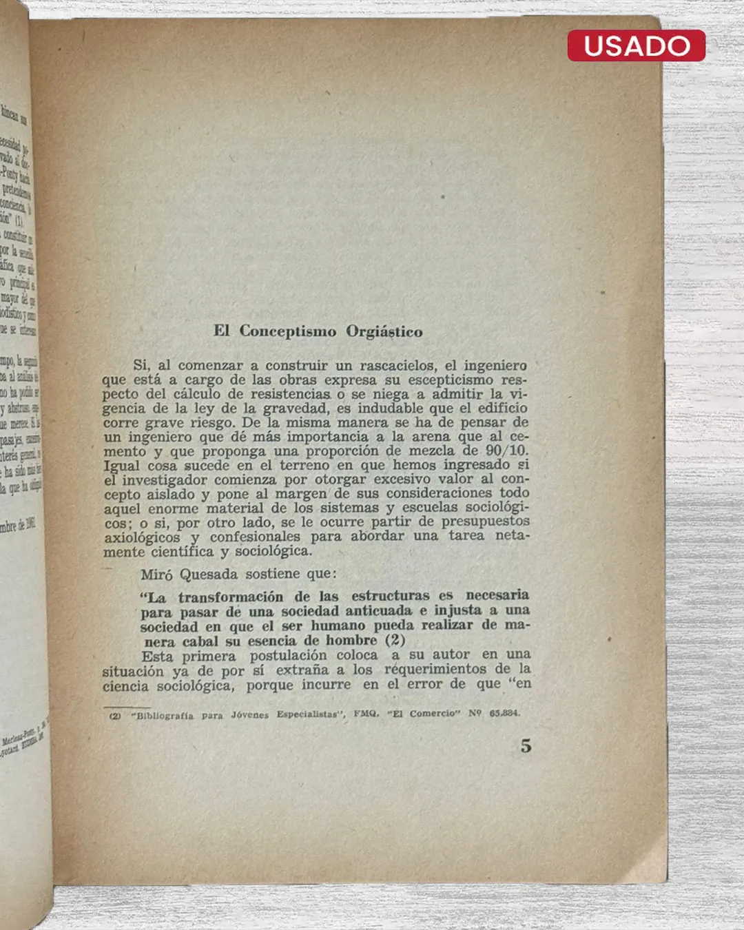 LAS ESTRUCTURAS SOCIALES / GATO POR LIEBRE ¿CONCEPTO CIENTIFICO O BANDERA POLITICA (1961) - Imagen 2