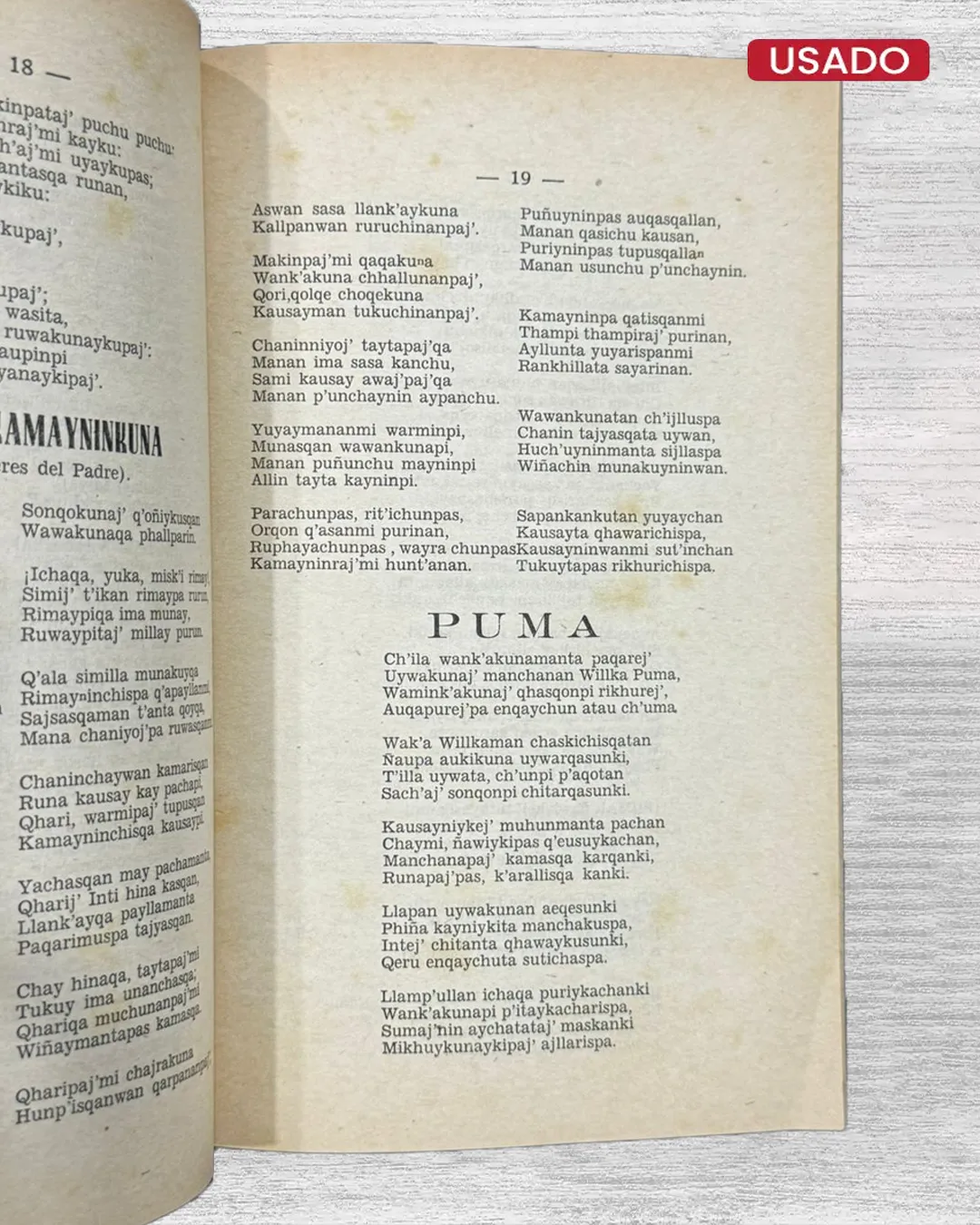 QOSQO (POEMAS DEL INKA) - CON FIRMA DEL AUTOR - Imagen 2