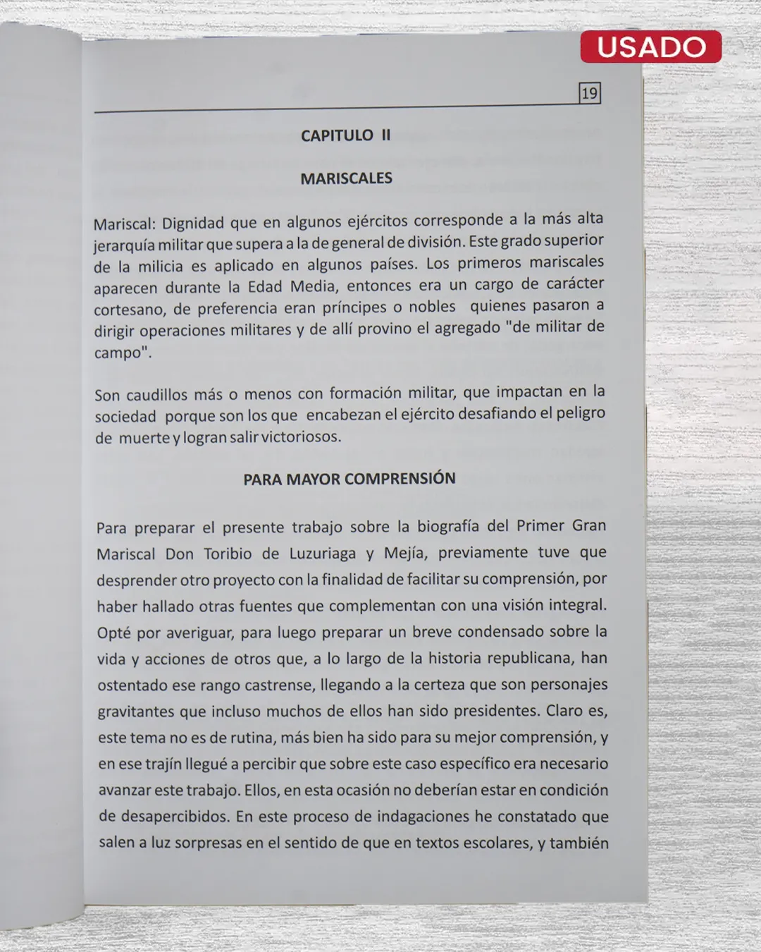 DON TORIBIO DE LUZURIAGA Y MEJÍA, PRIMER GRAN MARISCAL Y OTROS MARISCALES DEL PERÚ - Imagen 3