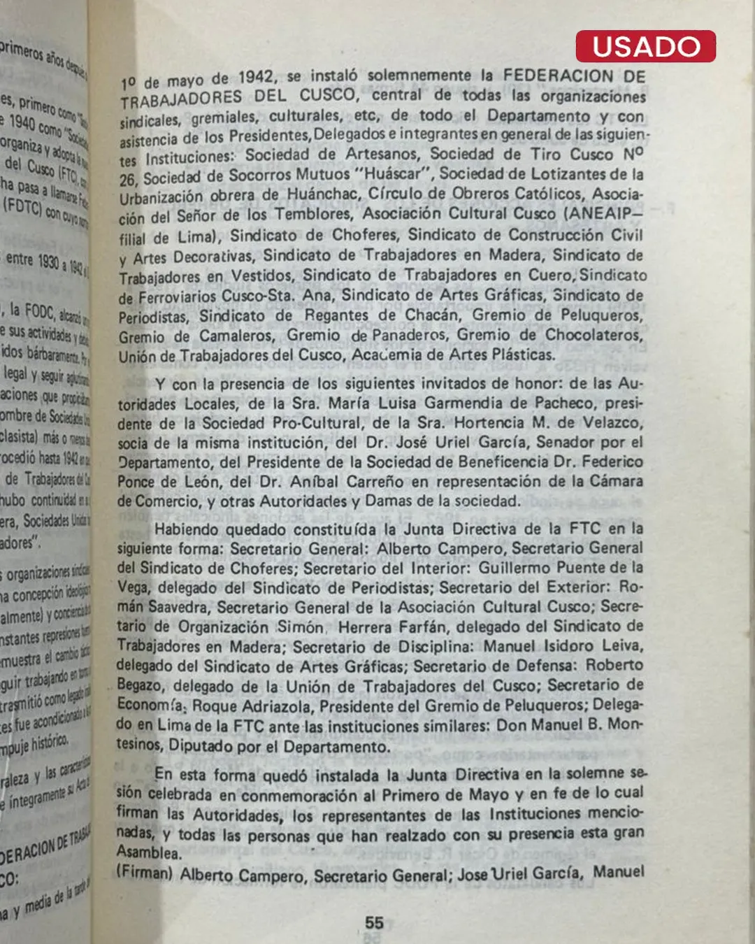 LUCHA DE CLASES EN EL MOVIMIENTO SINDICAL CUSQUEÑO (1927 – 1965) - Imagen 3