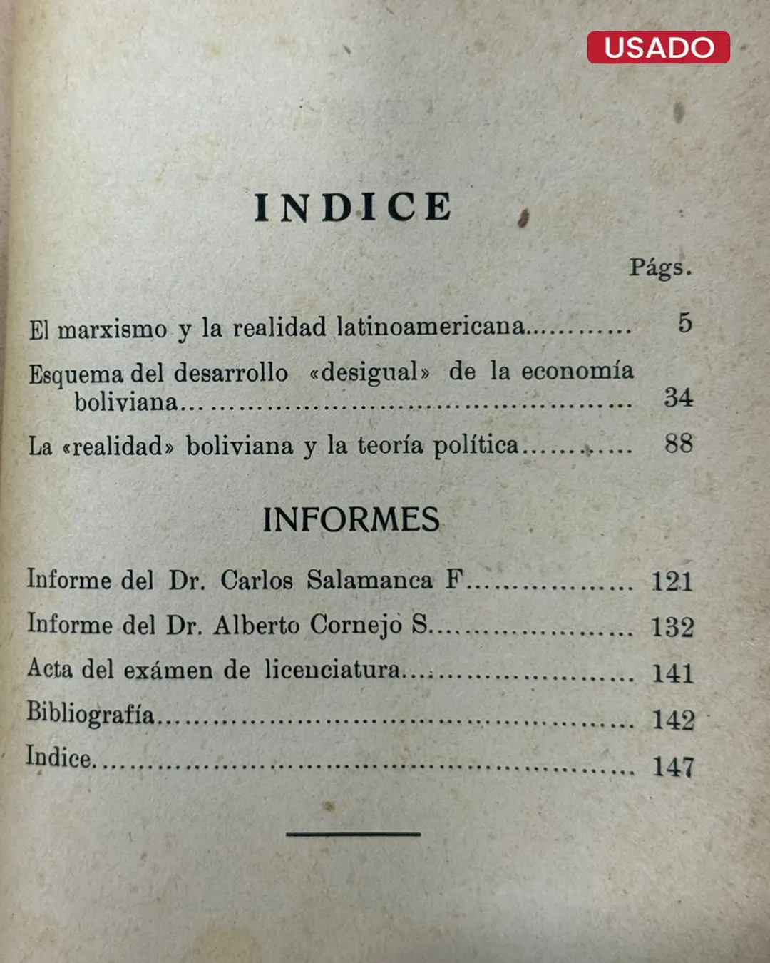 LA REALIDAD BOLIVIANA (TRES ENSAYOS SOCIO-DIALÉCTICOS) - Imagen 2