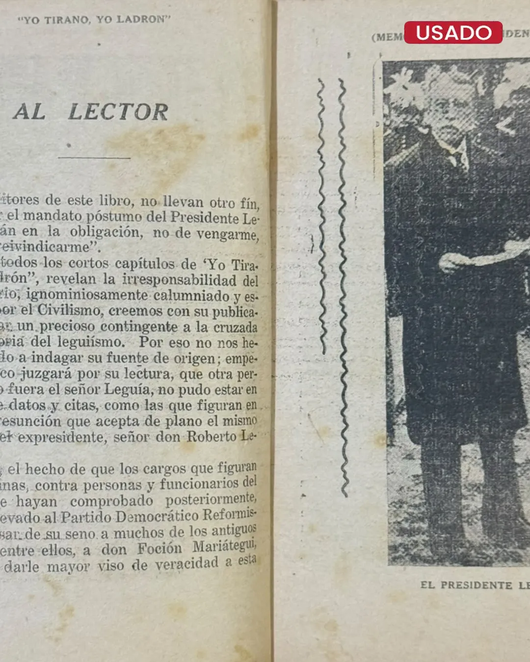 YO TIRANO, YO LADRÓN (MEMORIAS DEL PRESIDENTE LEGUIA) - Imagen 3