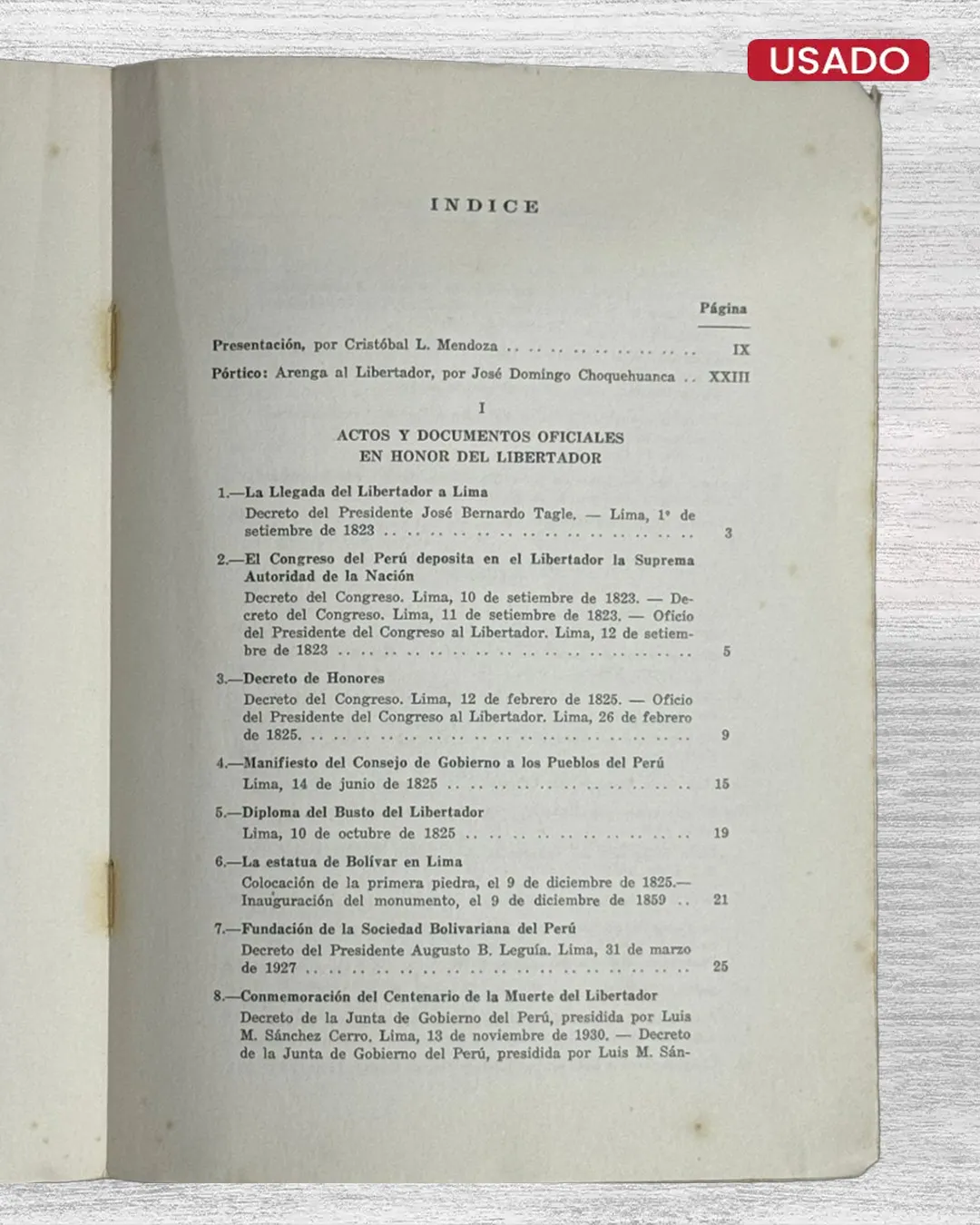 TESTIMONIOS PERUANOS SOBRE EL LIBERTADOR - Imagen 2