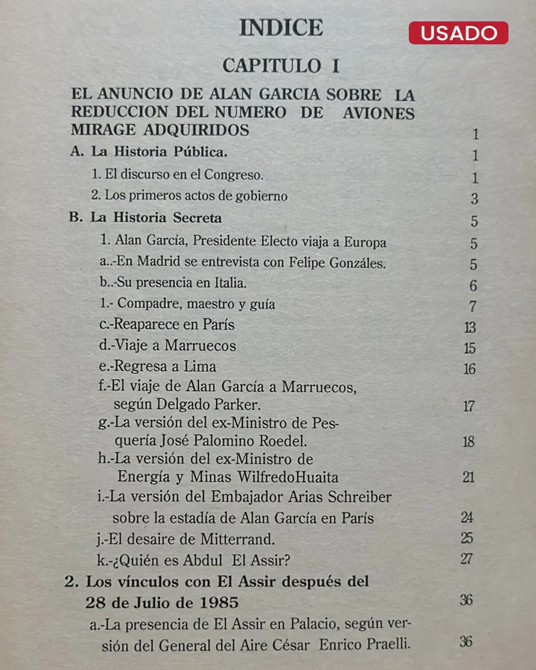 PAJAROS DE ALTO VUELO. ALAN GARCÍA, EL BCCI Y LOS MIRAGE - Imagen 2