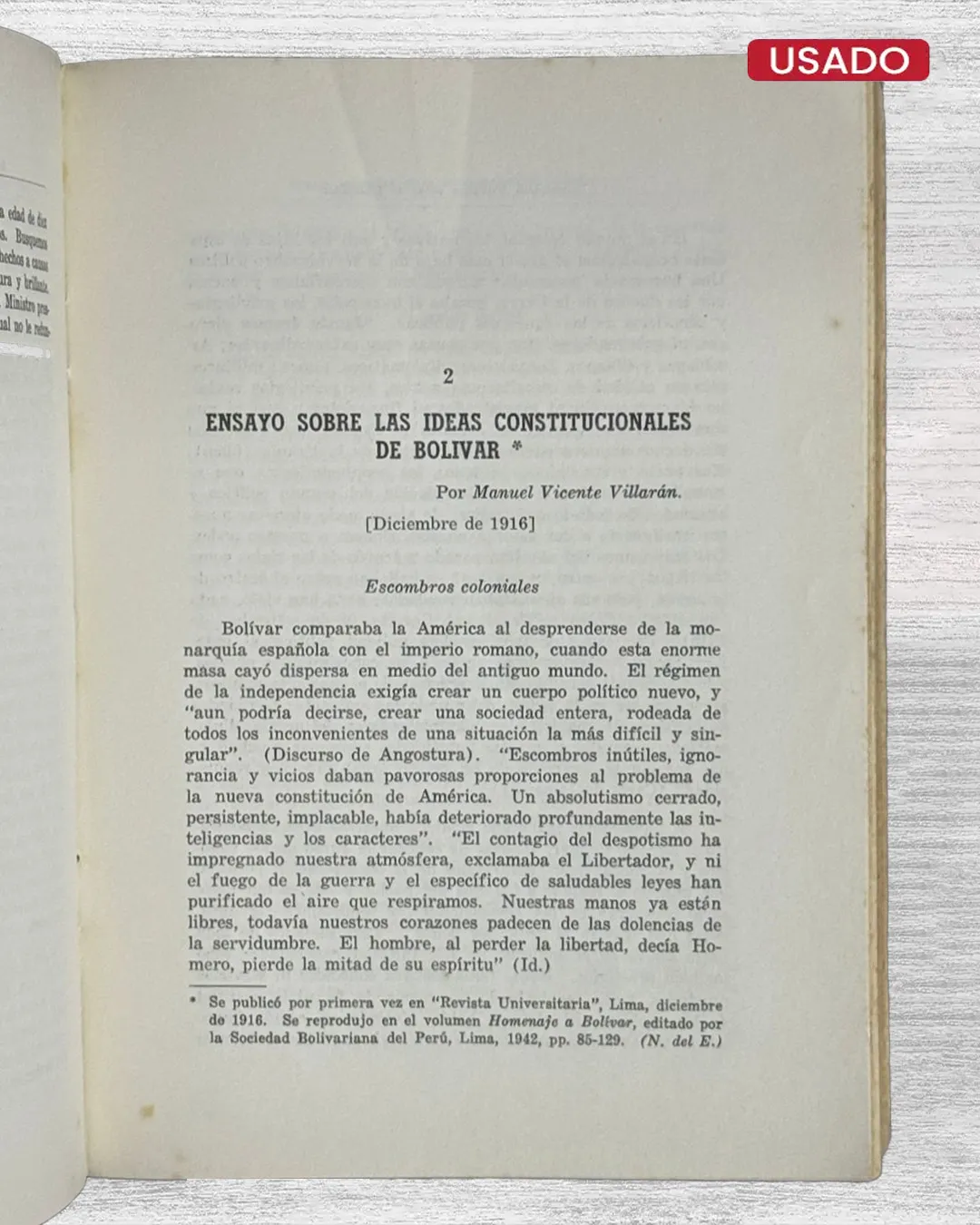 TESTIMONIOS PERUANOS SOBRE EL LIBERTADOR - Imagen 4