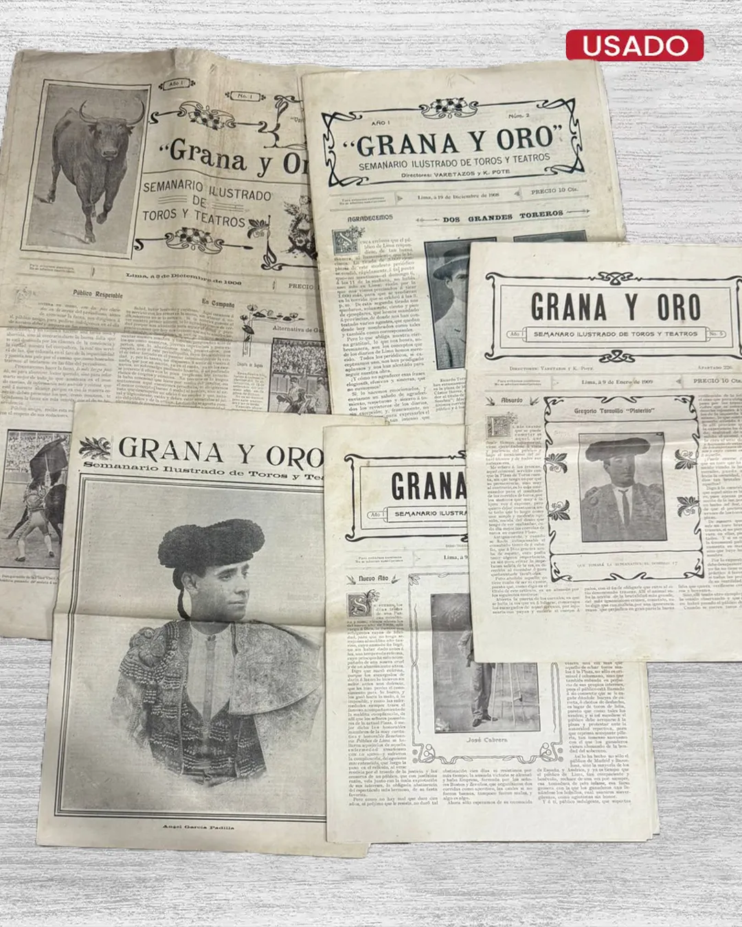 COLECCIÓN ORIGINAL 1908 – “GRANA Y ORO” (32 PRIMEROS NROS)
