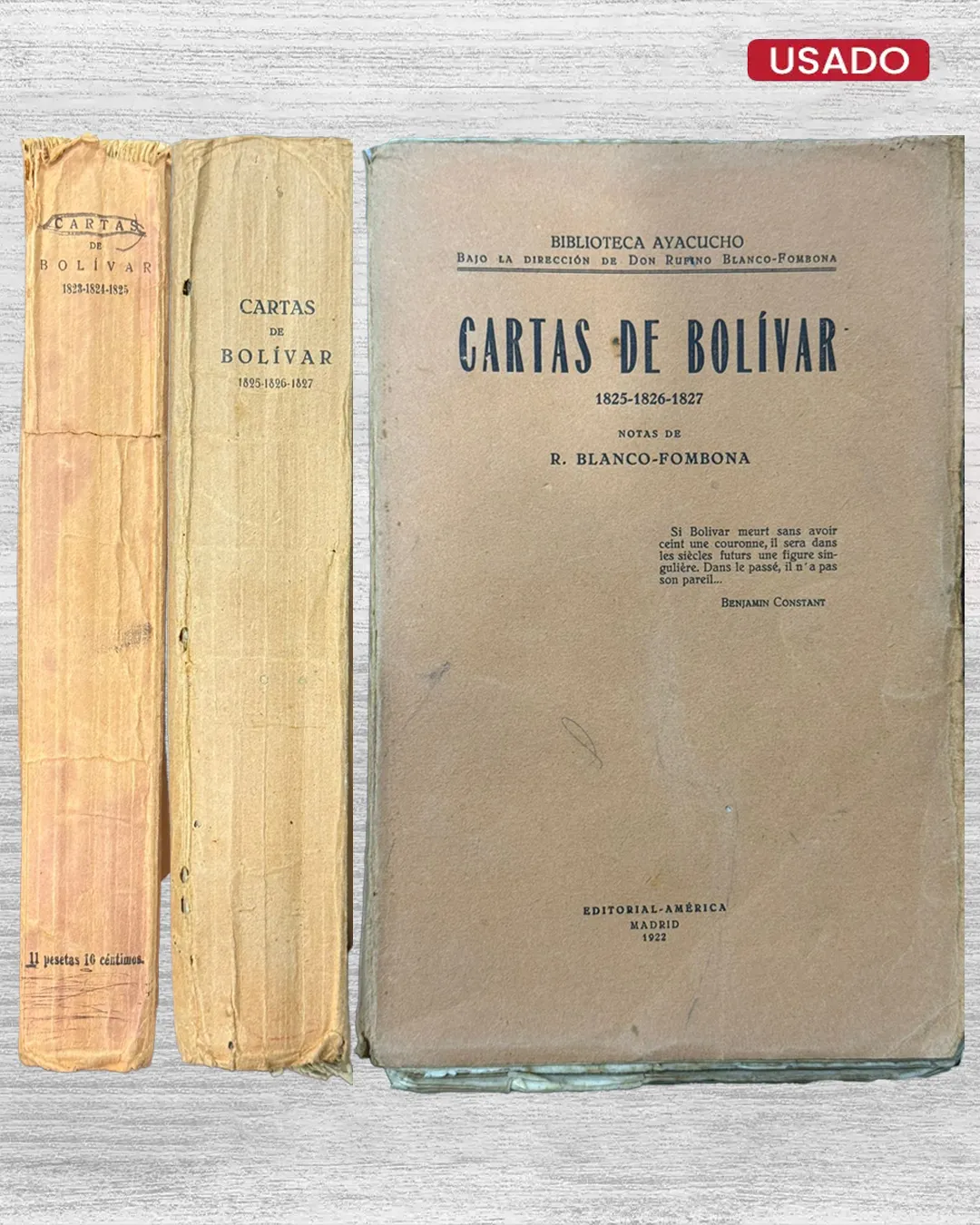 CARTAS DE BOLÍVAR (1823-1824-1825-1825-1826-1827)