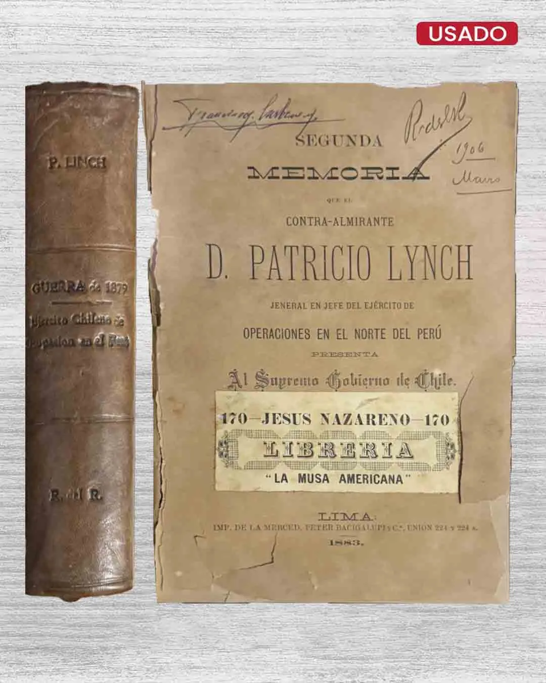 SEGUNDA MEMORIA QUE EL CONTRA-ALMIRANTE D. PATRICIO LYNCH JENERAL EN JEFE DEL EJÉRCITO DE OPERACIONES EN EL NORTE DEL PERÚ PRESENTA AL SUPREMO GOBIERNO DE CHILE