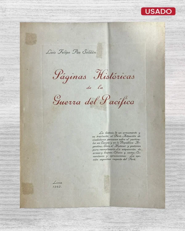 PÁGINAS HISTÓRICAS DE LA GUERRA DEL PACÍFICO