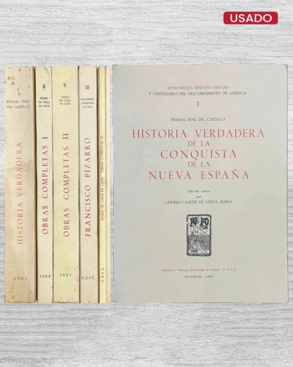MONUMENTA HISPANO-INDIANA V CENTENARIO: OBRAS COMPLETAS DE PEDRO DE CIEZA DE LEÓN / HISTORIA VERDADERA DE LA CONQUISTA DE LA NUEVA ESPAÑA DE BERNAL DÍAZ DEL CASTILLO Y FRANCISCO PIZARRO (TESTIMONIO)