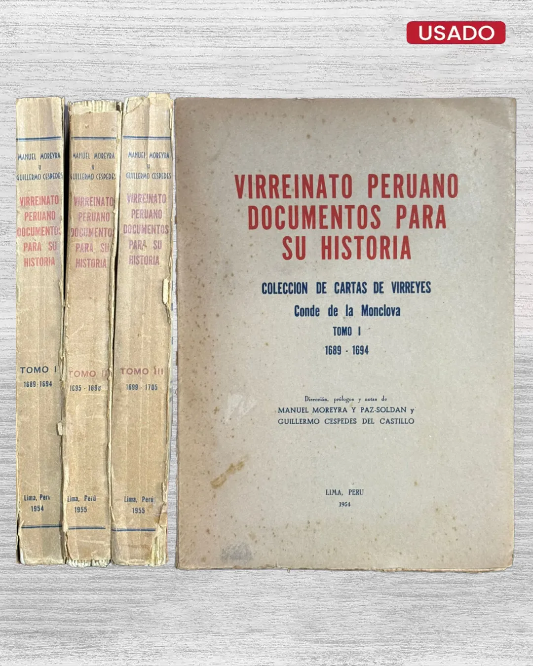VIRREINATO PERUANO: DOCUMENTOS PARA SU HISTORIA (TOMO I, II Y III)