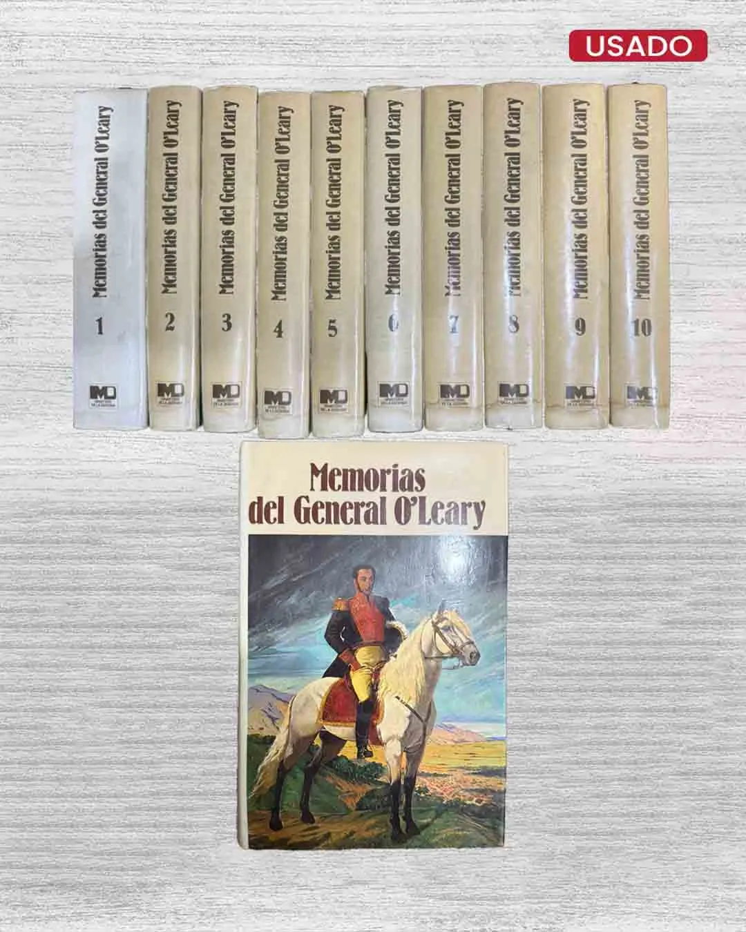MEMORIAS DEL GENERAL O'LEARY PUBLICADAS POR SU HIJO SIMÓN B. O'LEARY POR ÓRDEN DEL GOBIERNO DE VENEZUELA Y BAJO LOS AUSPICIOS DE SU PRESIDENTE GENERAL GUZMAN BLANCO (34 VOLÚMENES