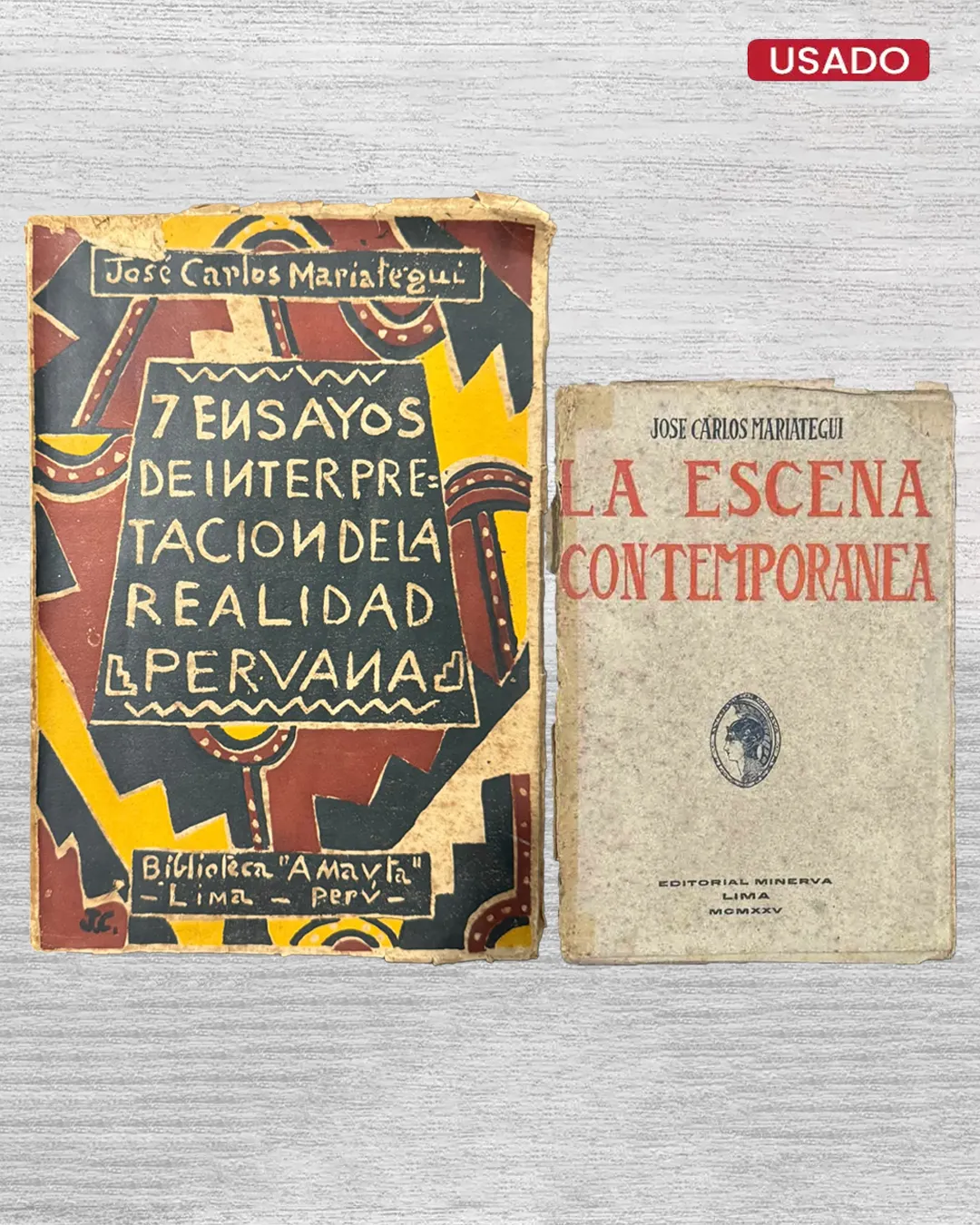 ENSAYOS DE INTERPRETACION DE LA REALIDAD PERUANA / LA ESCENA CONTEMPORÁNEA (AMBOS CUENTAN CON FIRMA DEL AUTOR)