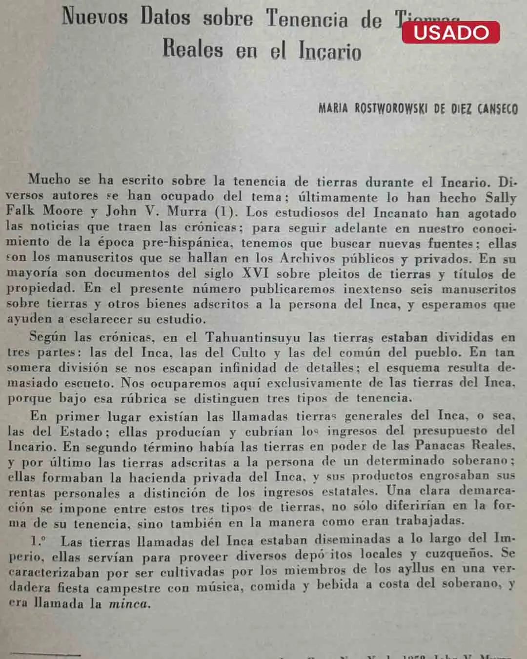 NUEVOS DATOS SOBRE TENENCIA DE TIERRAS REALES EN EL INCARIO - Imagen 2
