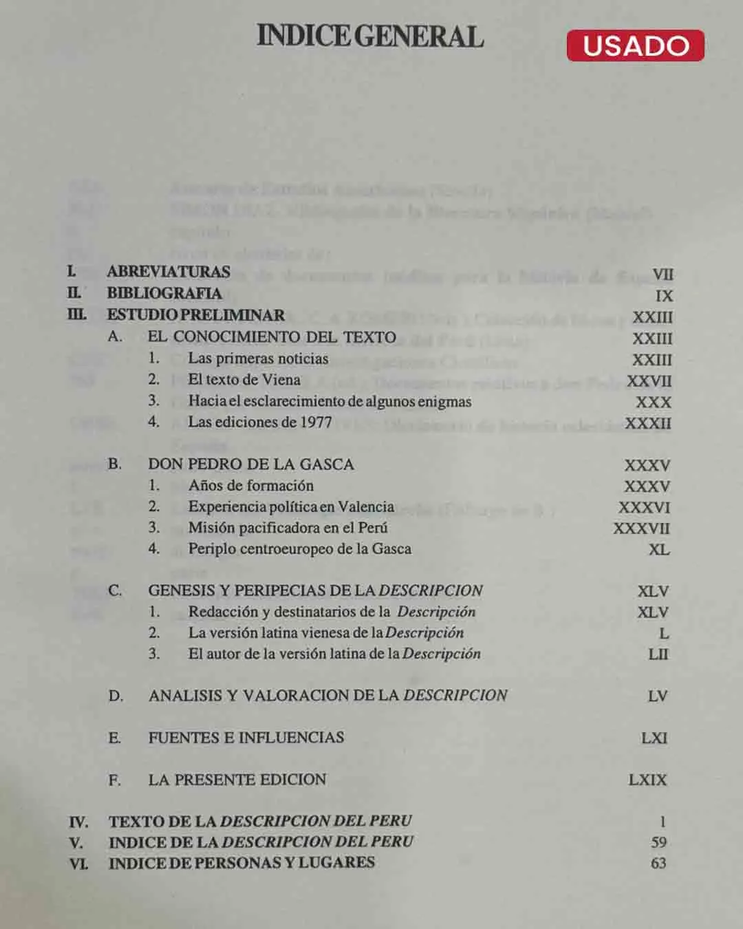PEDRO DE LA GASCA. DESCRIPCIÓN DEL PERÚ (1551 – 1553) - Imagen 2