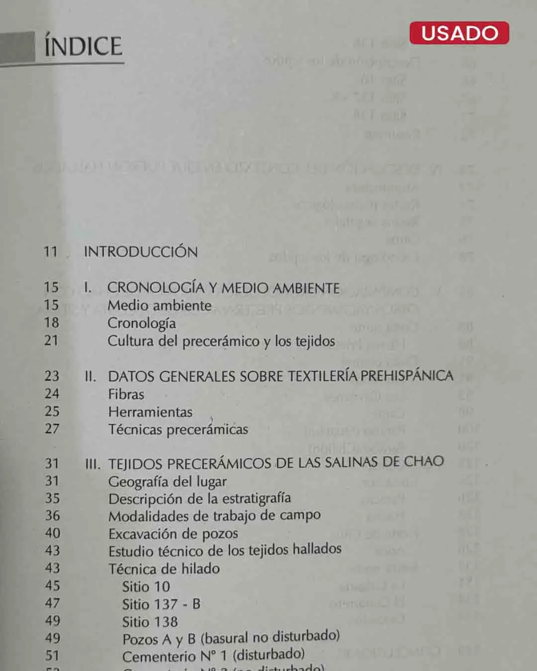 TEJIDOS PRECERÁMICOS DE LAS SALINAS DE CHAO - Imagen 2