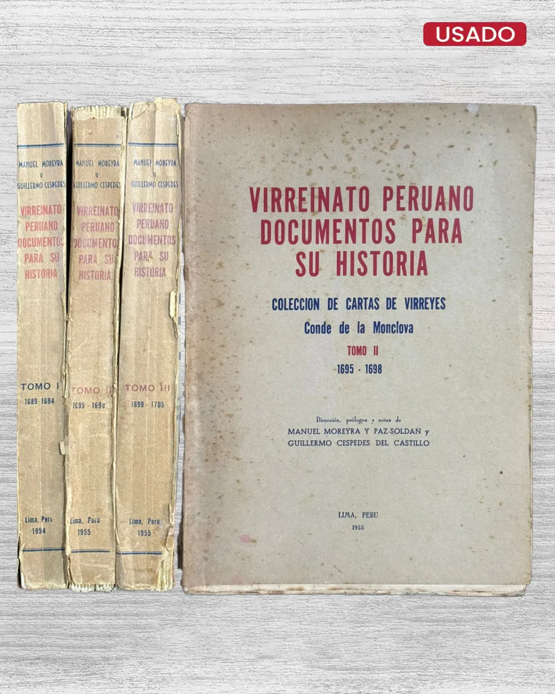 VIRREINATO PERUANO: DOCUMENTOS PARA SU HISTORIA (TOMO I, II Y III) - Imagen 2