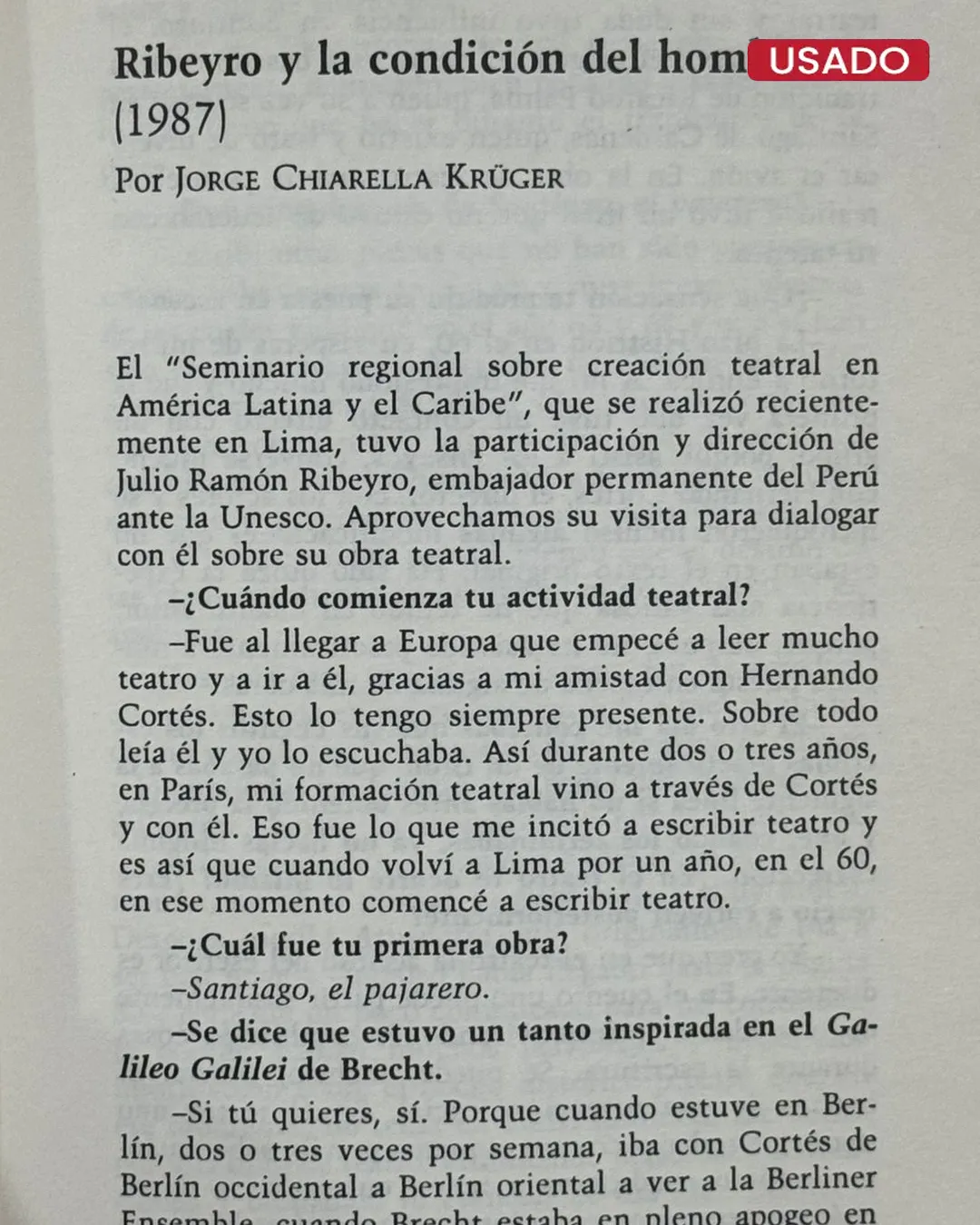 JULIO RAMON RIBEYRO: LAS RESPUESTAS DEL MUDO (ENTREVISTAS) - Imagen 3