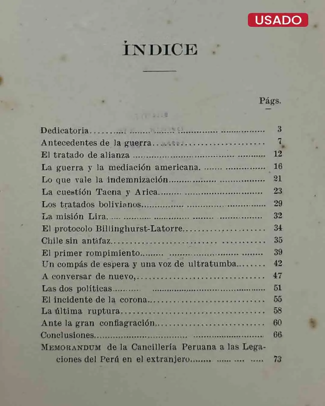 ENTRE EL PERÚ Y CHILE. LA CUESTIÓN DE TACNA Y ARICA. PÁGINAS DE DIVULGACIÓN HISTÓRICA - Imagen 2