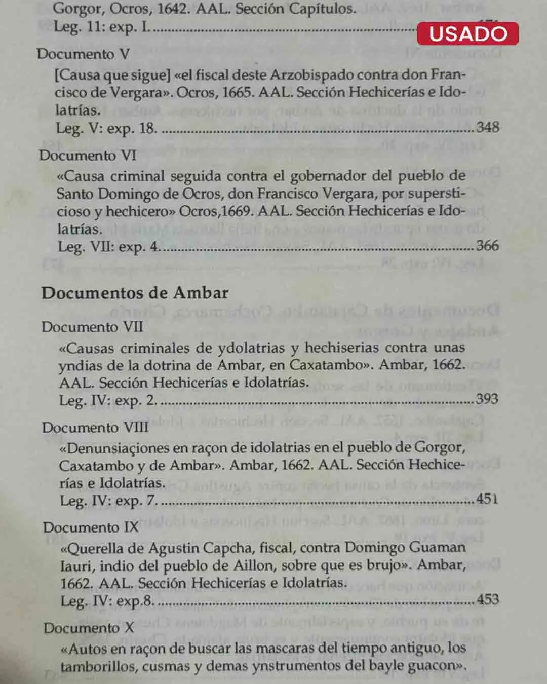 OFENSAS A DIOS. PLEITOS E INJURIAS. CAUSAS DE IDOLATRÍAS Y HECHICERÍAS. CAJATAMBO. SIGLOS XVII-XIX - Imagen 3