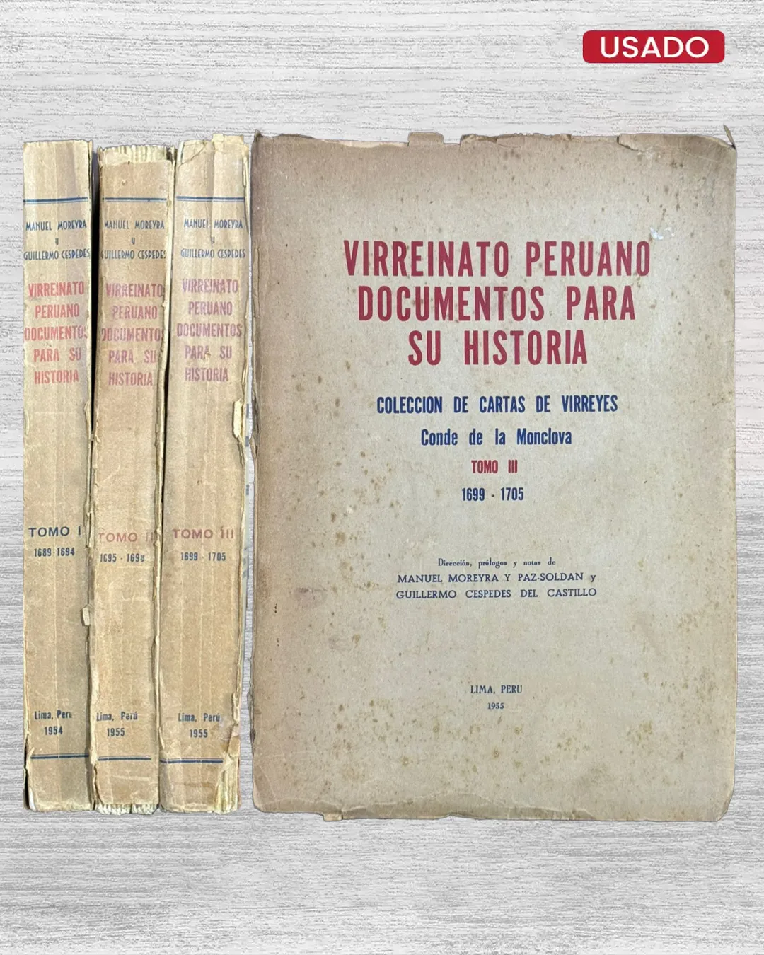 VIRREINATO PERUANO: DOCUMENTOS PARA SU HISTORIA (TOMO I, II Y III) - Imagen 3