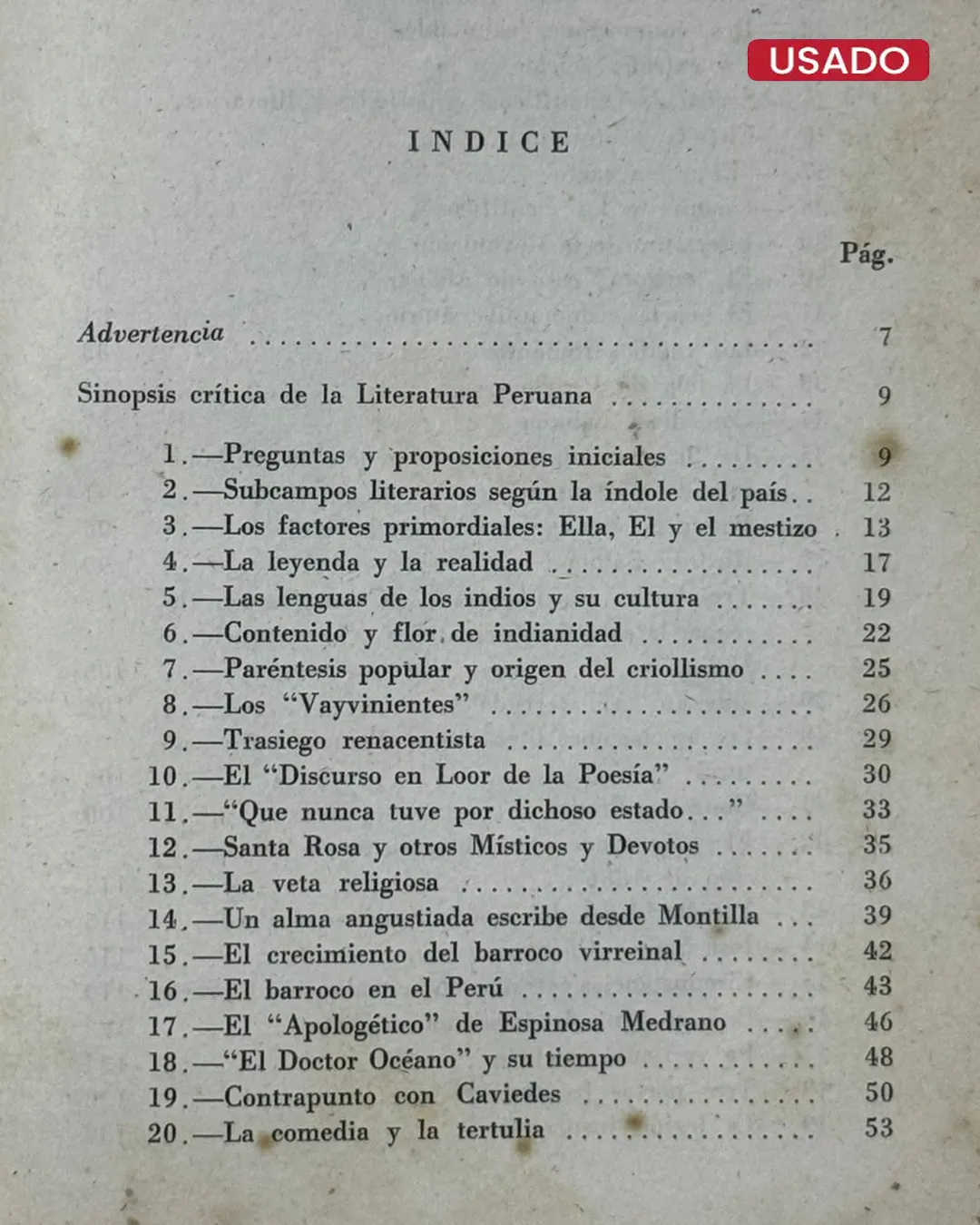 INTRODUCCION CRITICA A LA LITERATURA PERUANA - Imagen 3
