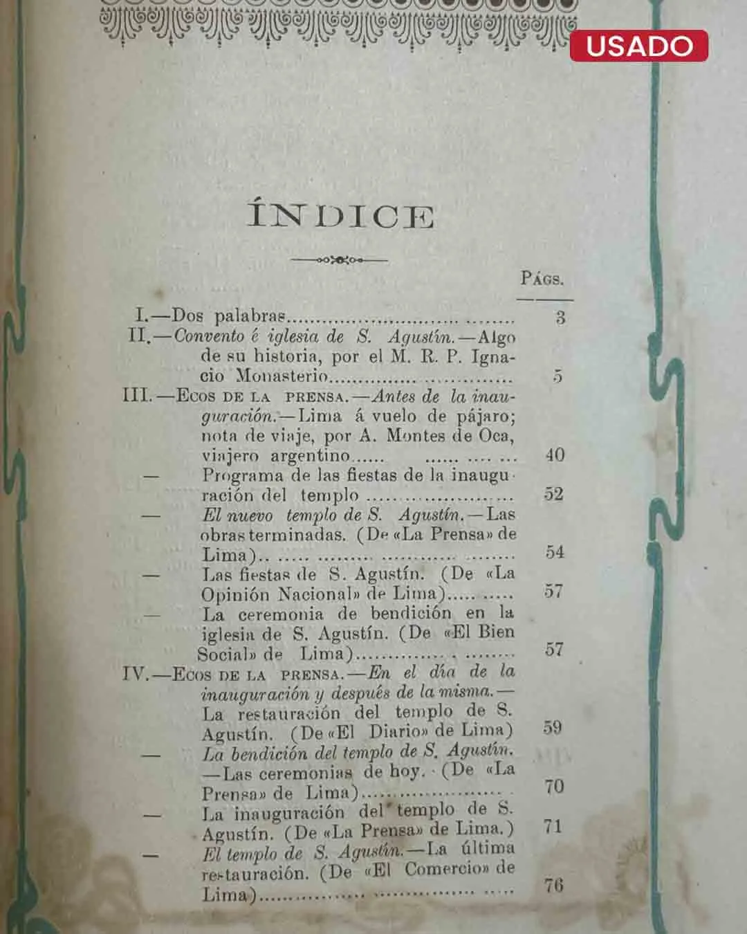 RECUERDO DE LA INAGURACIÓN DEL TEMPLO DE SAN AGUSTÍN (19 DE ESETIEMBRE DE 1908) - Imagen 4