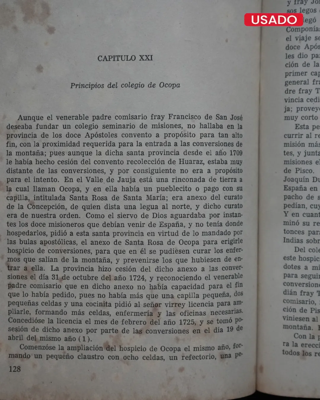 HISTORIA DE LAS MISIONES DEL CONVENTO DE SANTA ROSA DE OCOPA - Imagen 3