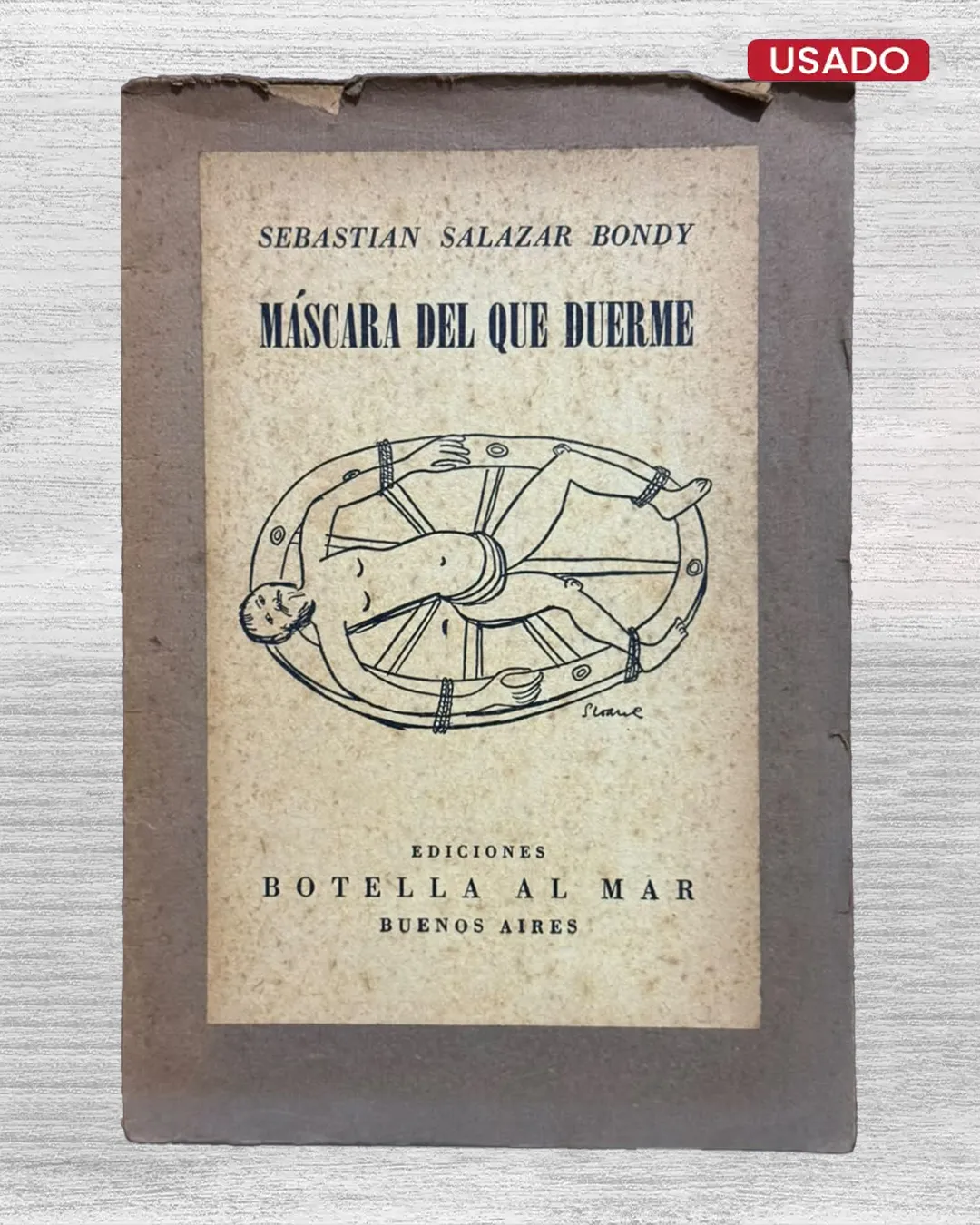 MÁSCARA DEL QUE DUERME (CON FIRMA DEL AUTOR)