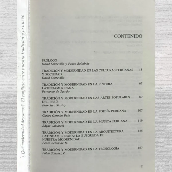¿QUÉ MODERNIDAD DESEAMOS? EL CONFLICTO ENTRE NUESTRA TRADICIÓN Y LO NUEVO