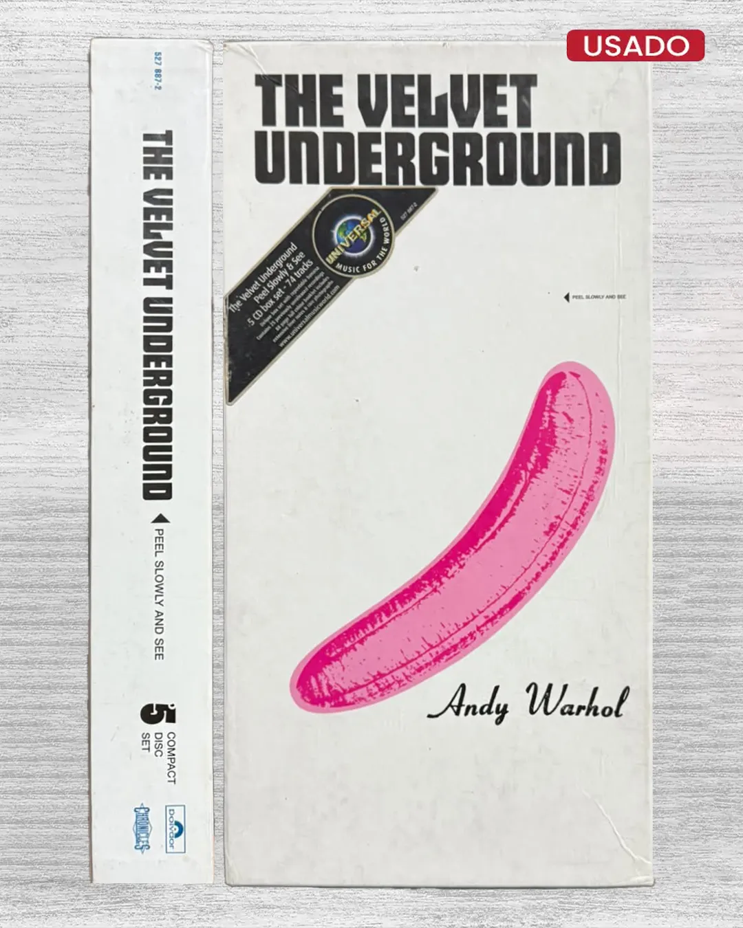 THE VELVET UNDERGROUND PEEL SLOWLY & SEE. 5 CD BOX SET – 74 TRACKS