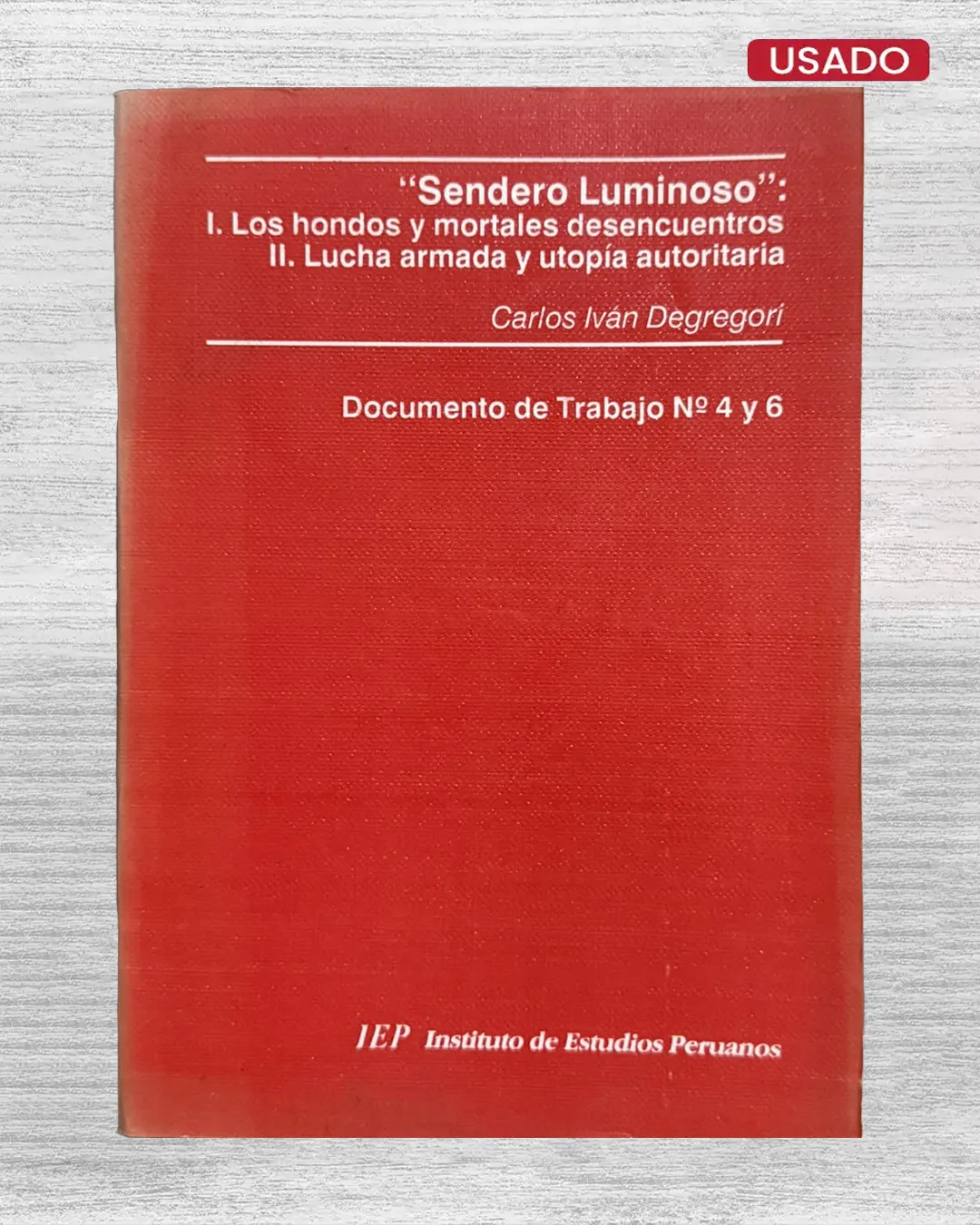 SENDERO LUMINOSO: 1. LOS HONDOS Y MORTALES DESENCUENTROS / II. LUCHA ARMADA Y UTOPÍA AUTORITARIA (DOCUMENTO DE TRABAJO Nº 4 Y 6)