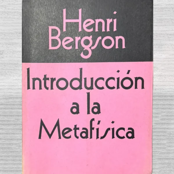 INTRODUCCIÓN A LA METAFÍSICA