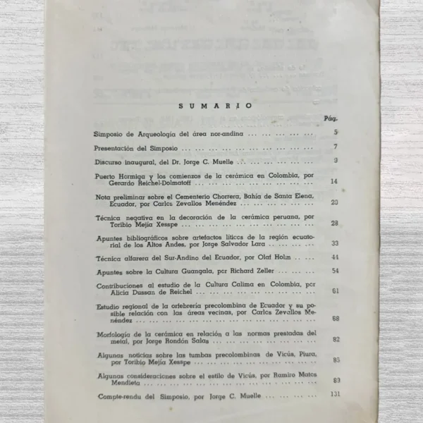 REVISTA DEL MUSEO NACIONAL – TOMO XXXIV (AÑOS 1965 – 1966)