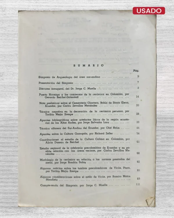 REVISTA DEL MUSEO NACIONAL – TOMO XXXIV (AÑOS 1965 – 1966)