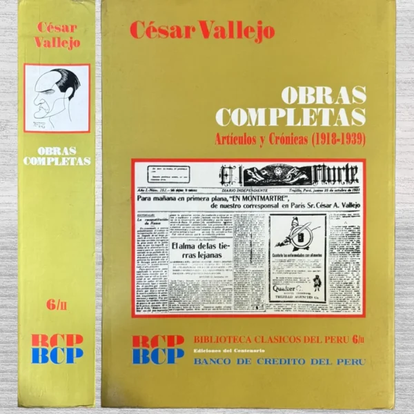 CESAR VALLEJO: OBRAS COMPLETAS. ARTÍCULOS Y CRÓNICAS (1918 – 1939) – TOMO II
