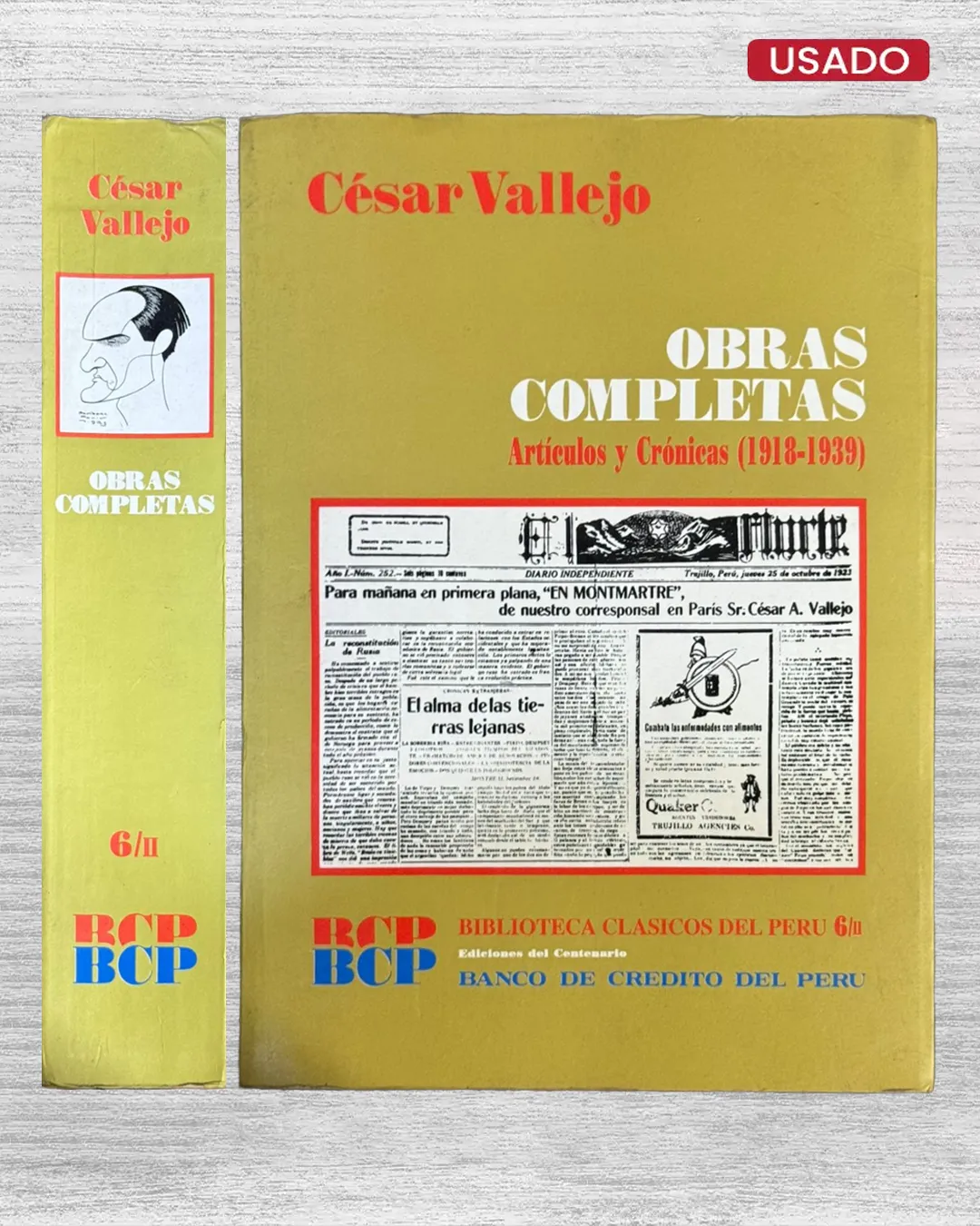 CESAR VALLEJO: OBRAS COMPLETAS. ARTÍCULOS Y CRÓNICAS (1918 – 1939) – TOMO II
