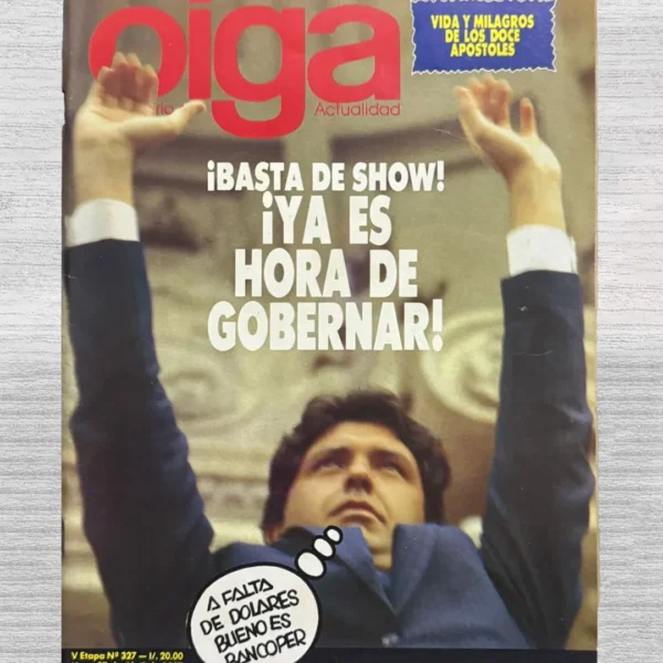 OIGA. SEMANARIO DE ACTUALIDAD – V ETAPA N° 327 – LIMA, 27 DE ABRIL DE 1987