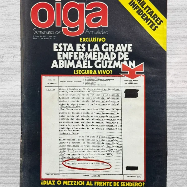 OIGA. SEMANARIO DE ACTUALIDAD – V ETAPA / N° 117 – LIMA, 21 DE MARZO DE 1983