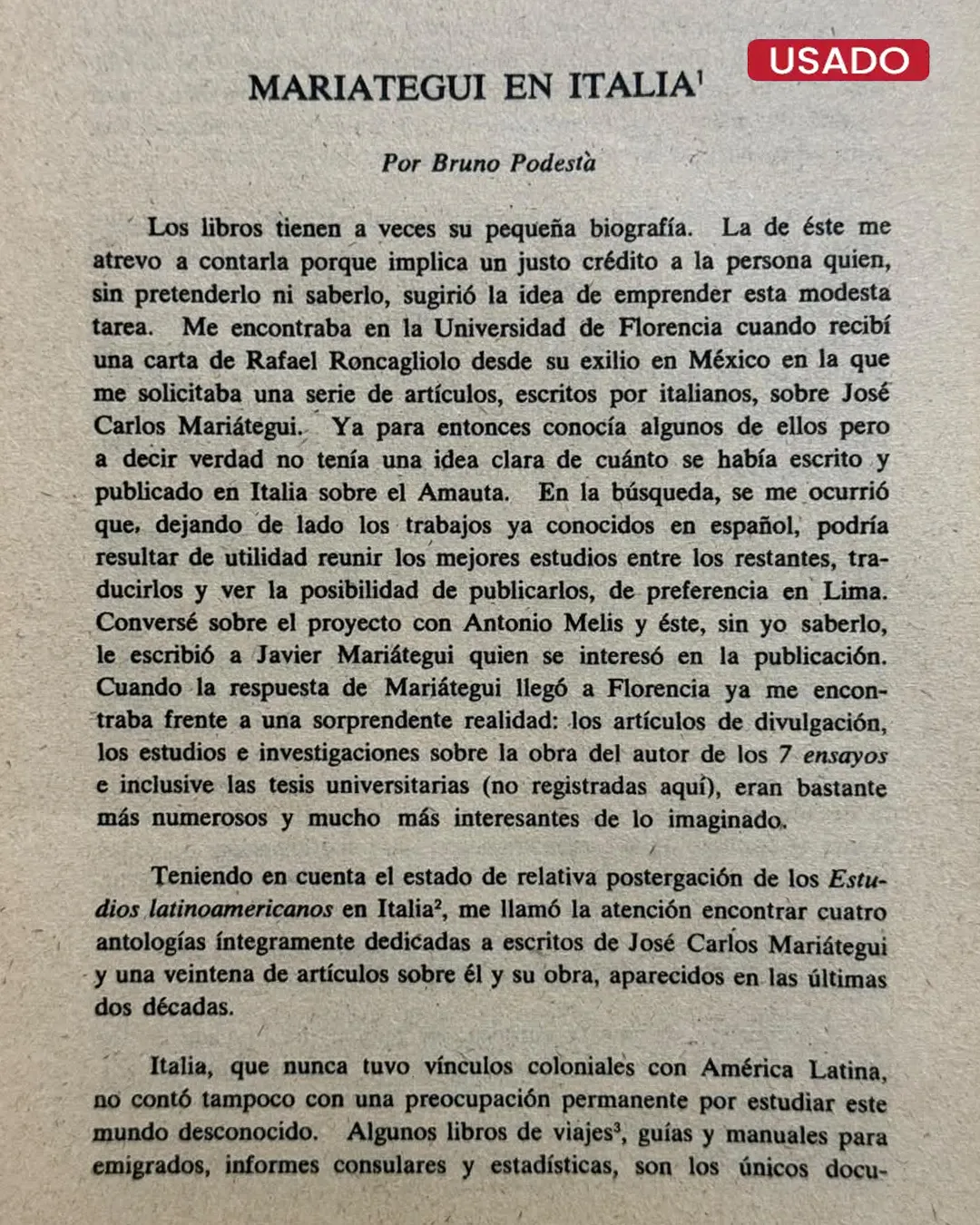 MARIATEGUI EN ITALIA - Imagen 3