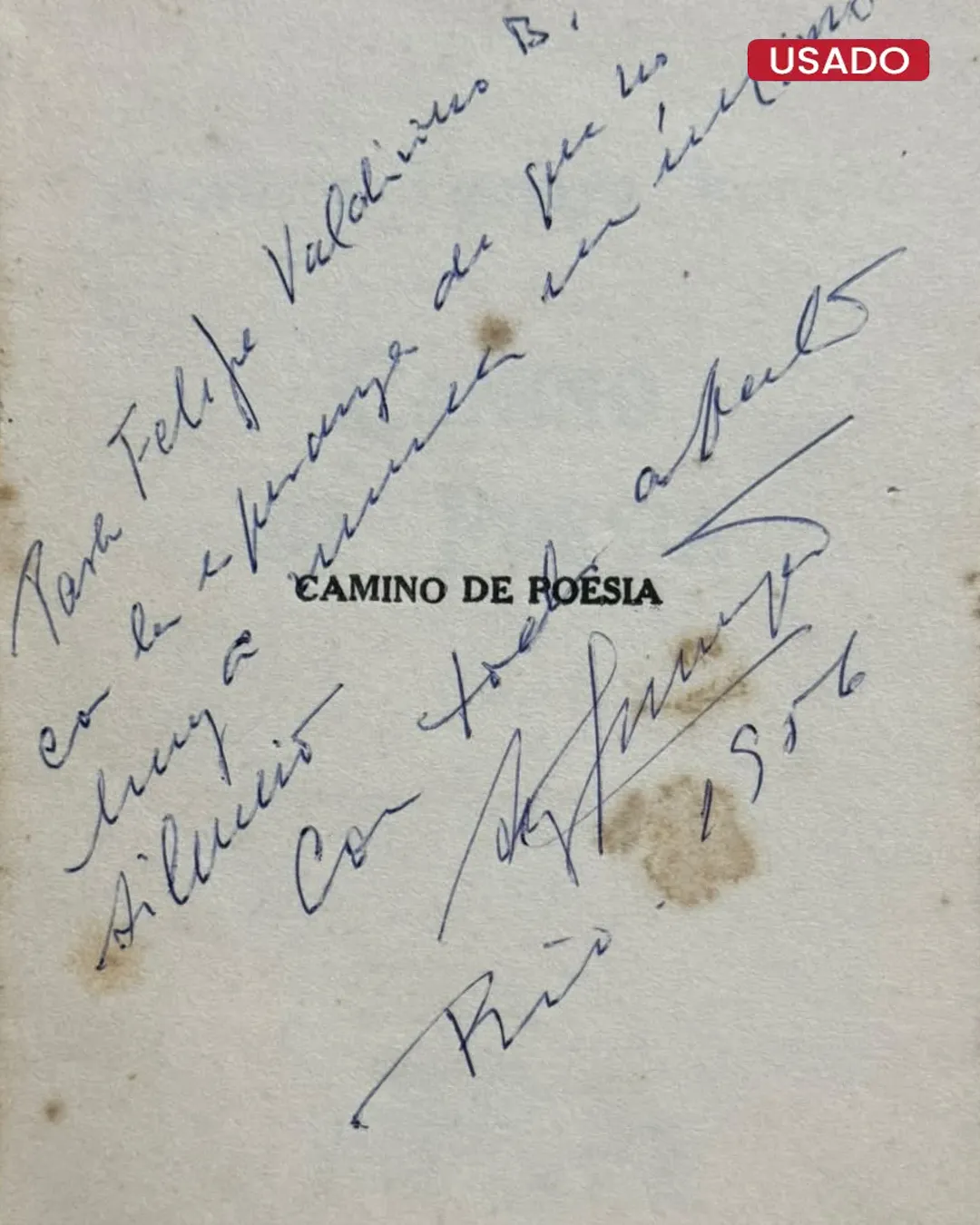 CAMINO DE POESÍA (CON FIRMA DEL AUTOR) - Imagen 2