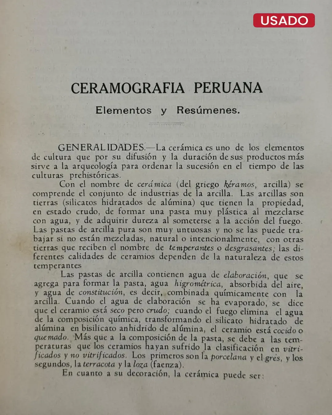 MUESTRARIO DE ARTE PERUANO PRECOLOMBINO: CERAMICA. I - Imagen 3